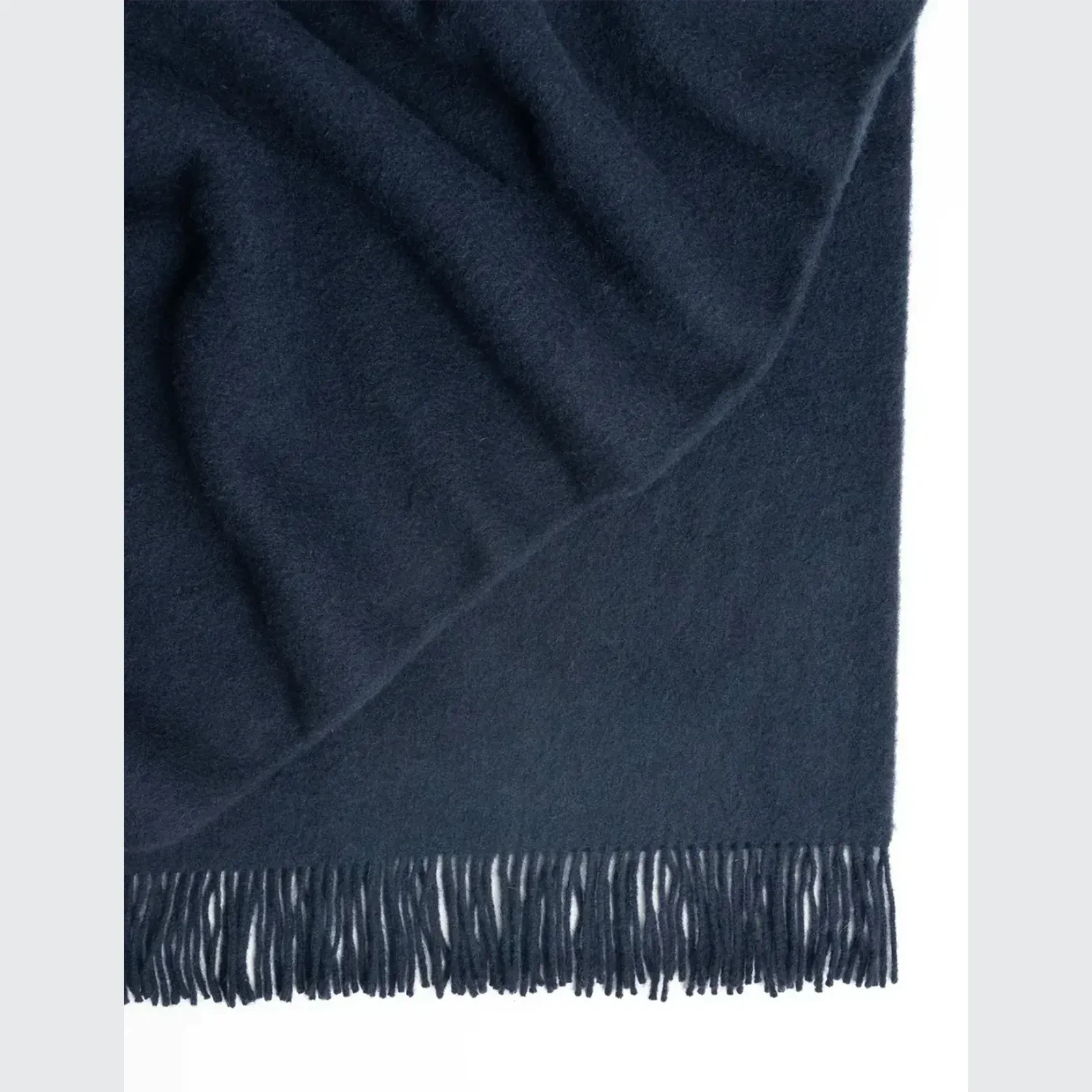 Weave Home Nevis Throw Blanket - Indigo | NZ Lambswool gallery detail image