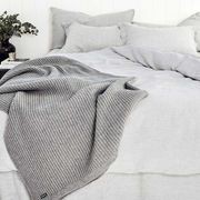 Wide Rib Angora & Merino Wool Throws gallery detail image