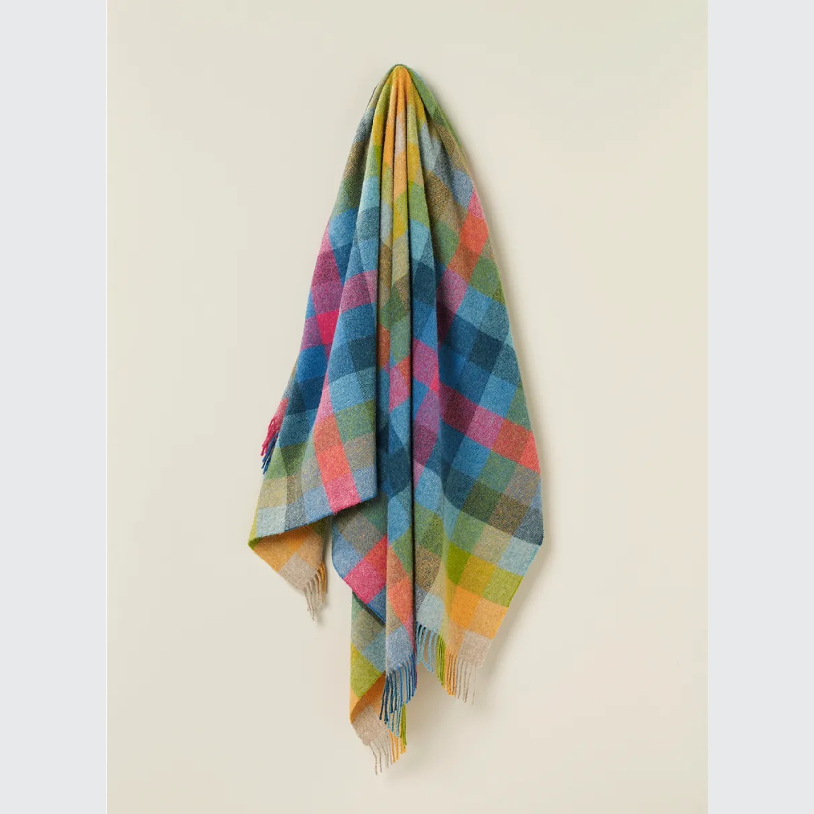 NZ Wool Throw - Harlequin Tutti Frutti | 100% Pure NZ Wool gallery detail image