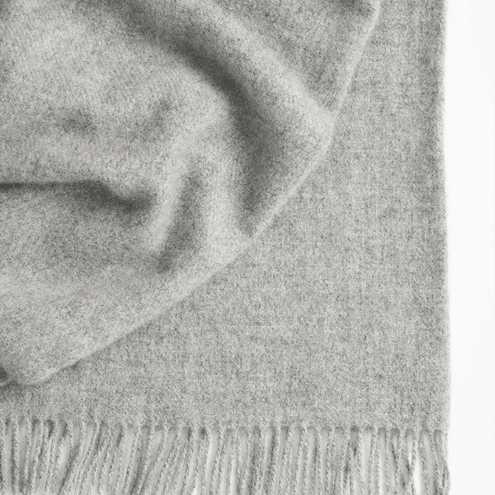 Weave Home Nevis Throw Blanket - Ash | NZ Lambswool gallery detail image