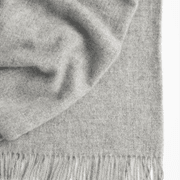Weave Home Nevis Throw Blanket - Ash | NZ Lambswool gallery detail image