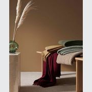 Weave Home Nevis Throw Blanket - Rhubarb | NZ Lambswool gallery detail image