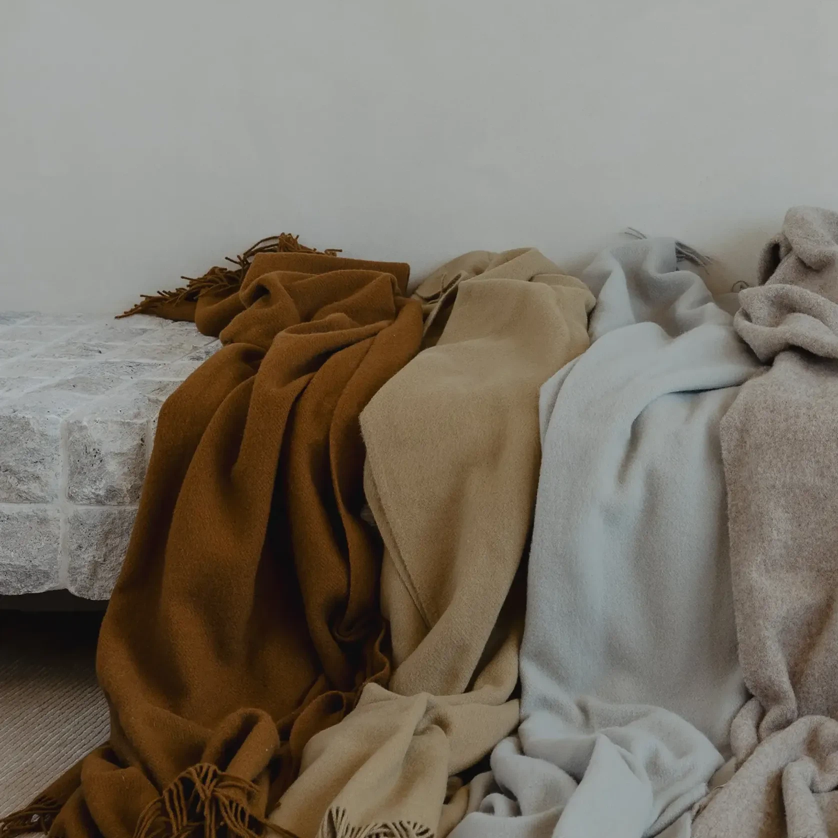 Weave Home Nevis Throw Blanket - Spice | NZ Lambswool gallery detail image