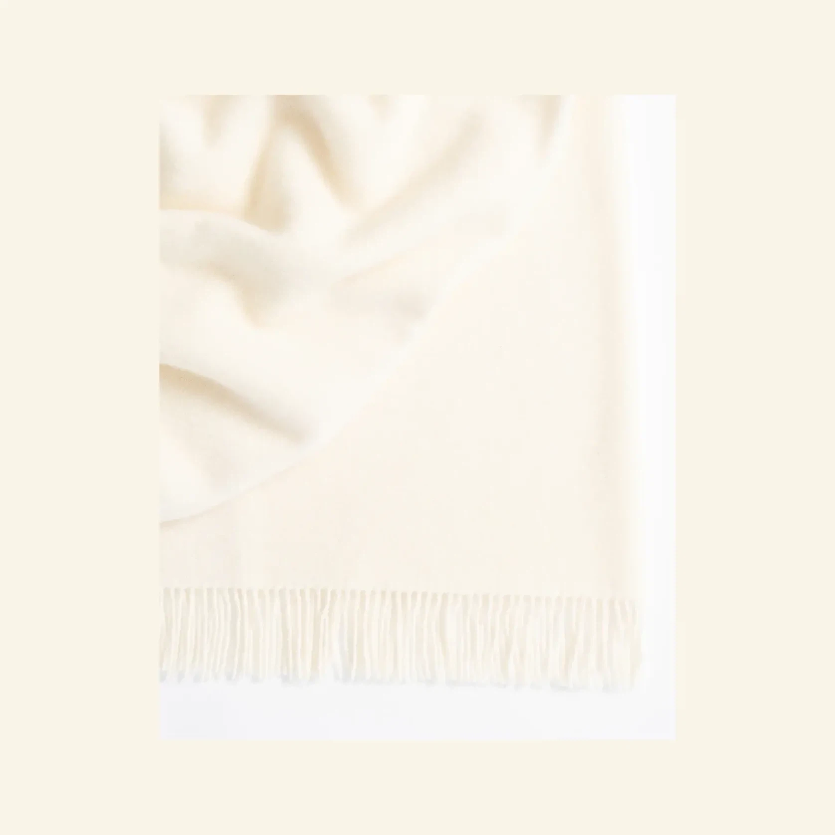 Weave Home Nevis Throw Blanket - Snow | NZ Lambswool gallery detail image