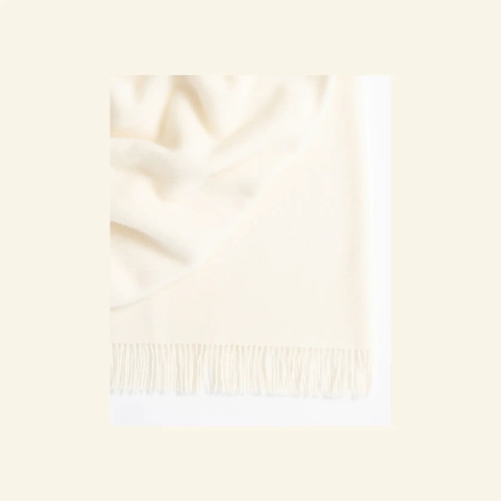 Weave Home Nevis Throw Blanket - Snow | NZ Lambswool gallery detail image