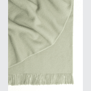 Weave Home Nevis Throw Blanket - Thyme | NZ Lambswool gallery detail image