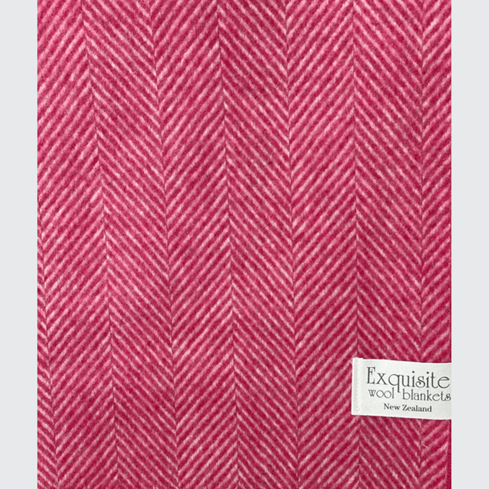 NZ Wool Throw - Herringbone, Candy | 100% Merino Wool gallery detail image