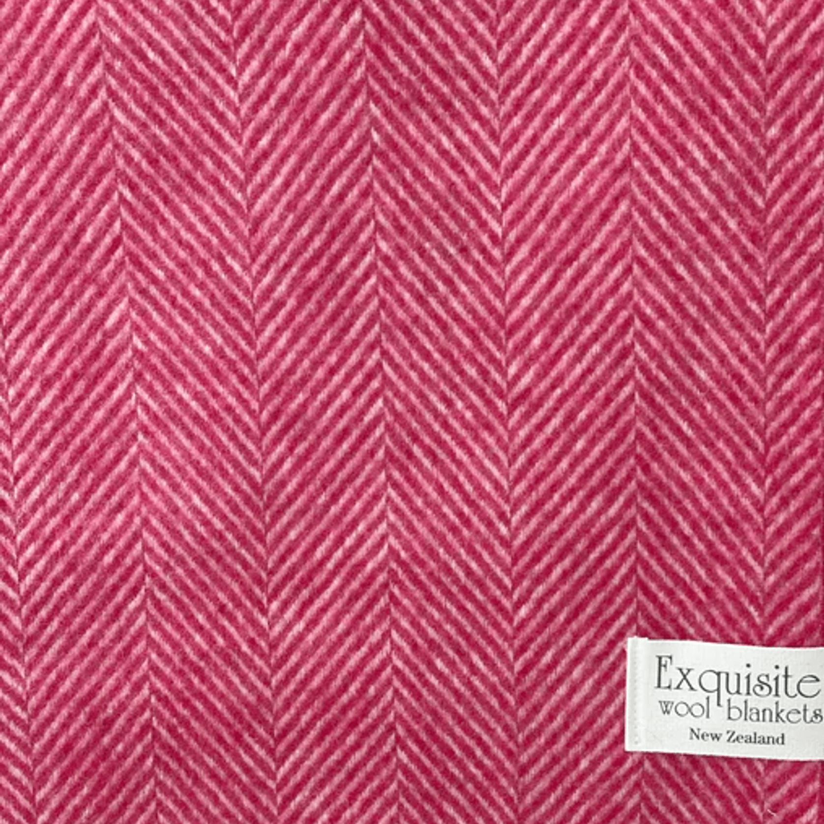 NZ Wool Throw - Herringbone, Candy | 100% Merino Wool gallery detail image