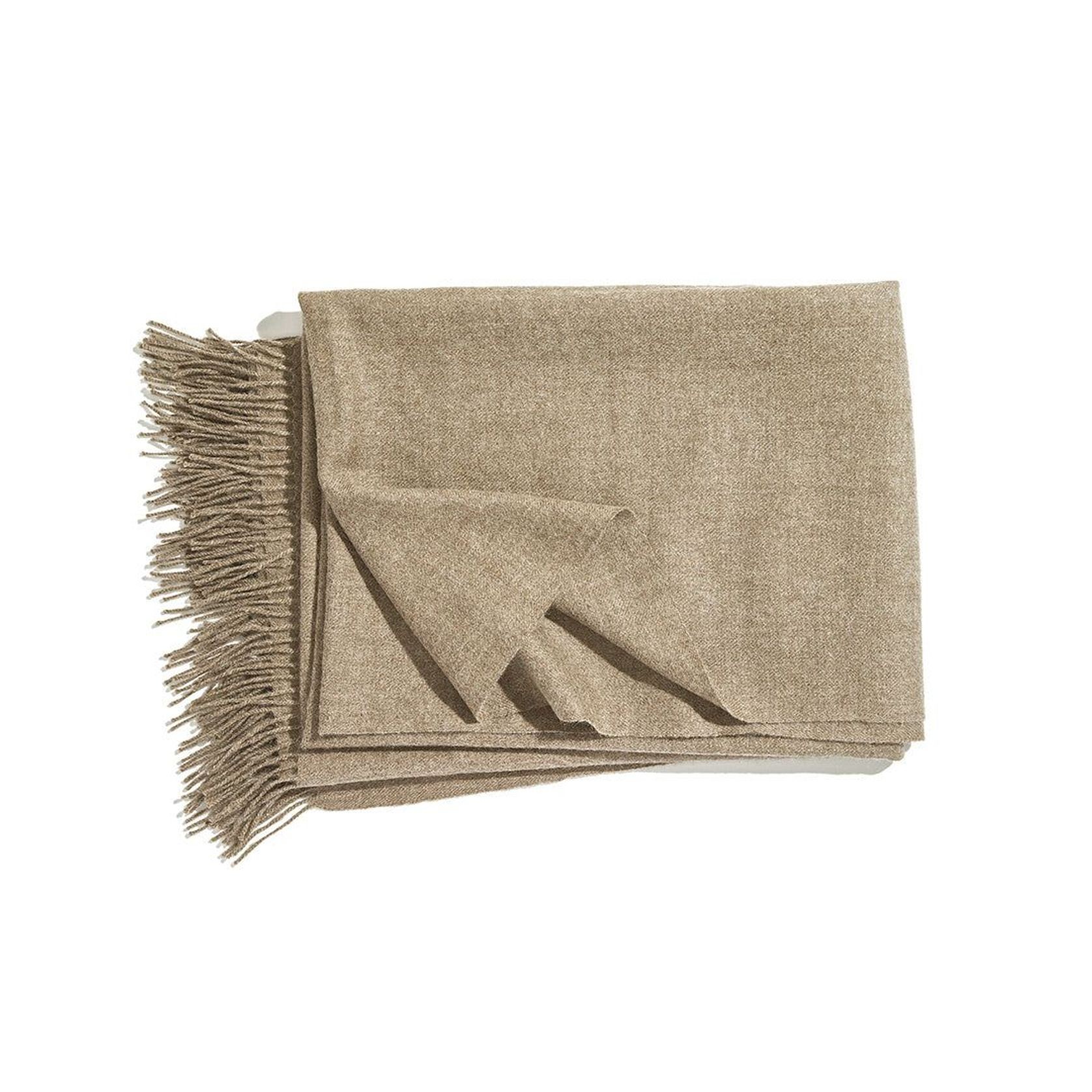 Fischbacher 1819 Alpaca Throw - Puro Almond gallery detail image