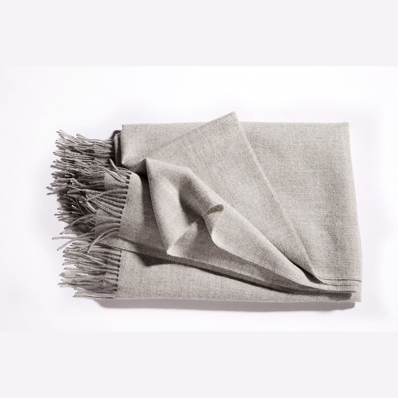 Fischbacher 1819 Alpaca Throw - Puro Fog gallery detail image
