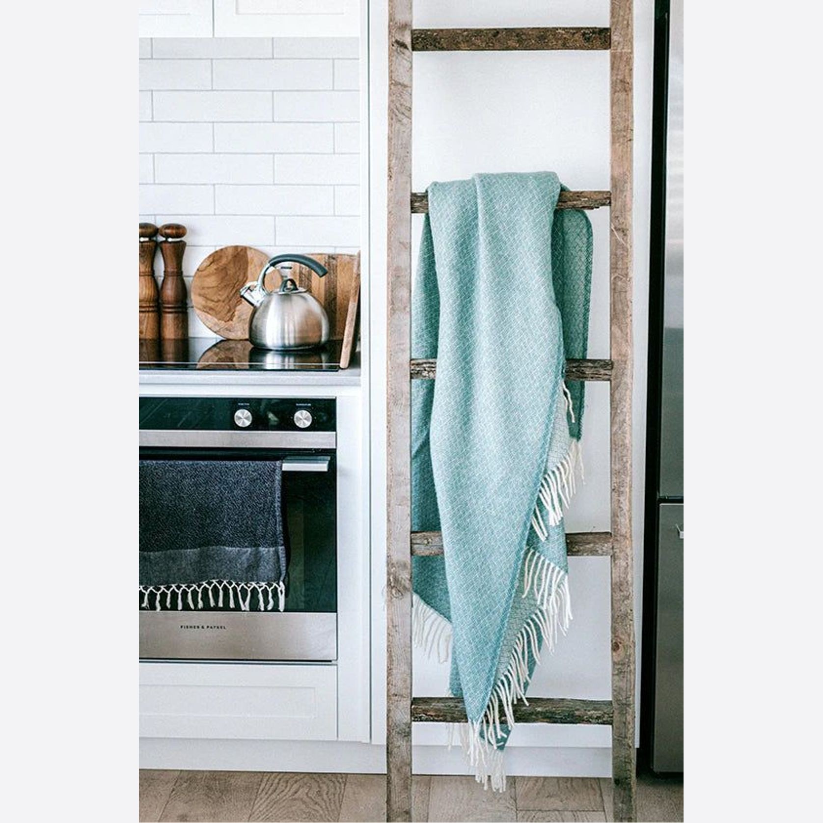 Ruanui Station Lambswool Throw - Studholme's Sage gallery detail image