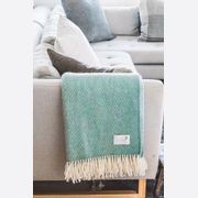 Ruanui Station Lambswool Throw - Studholme's Sage gallery detail image