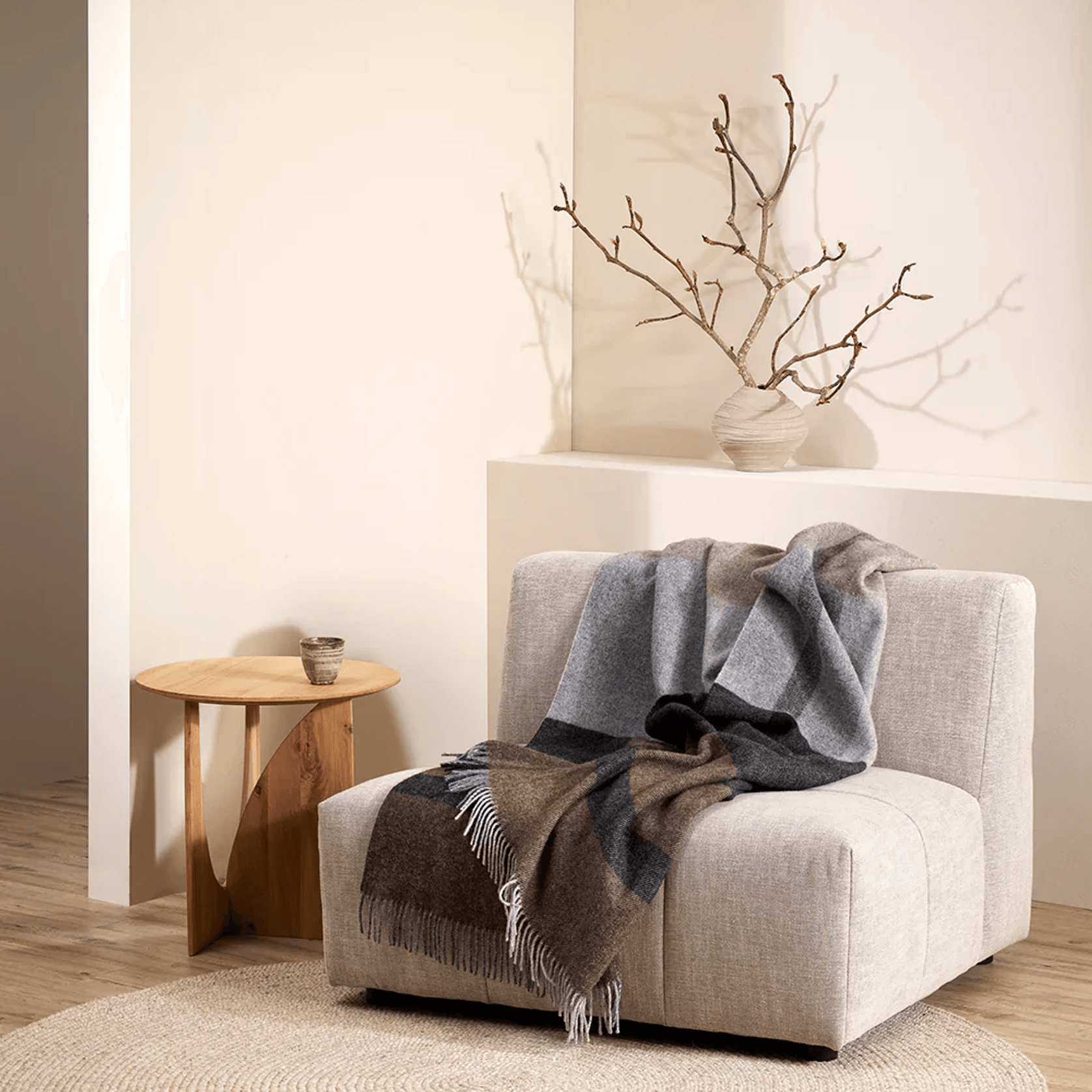 Baya Brunswick Throw - Bracken | Pure NZ Wool gallery detail image