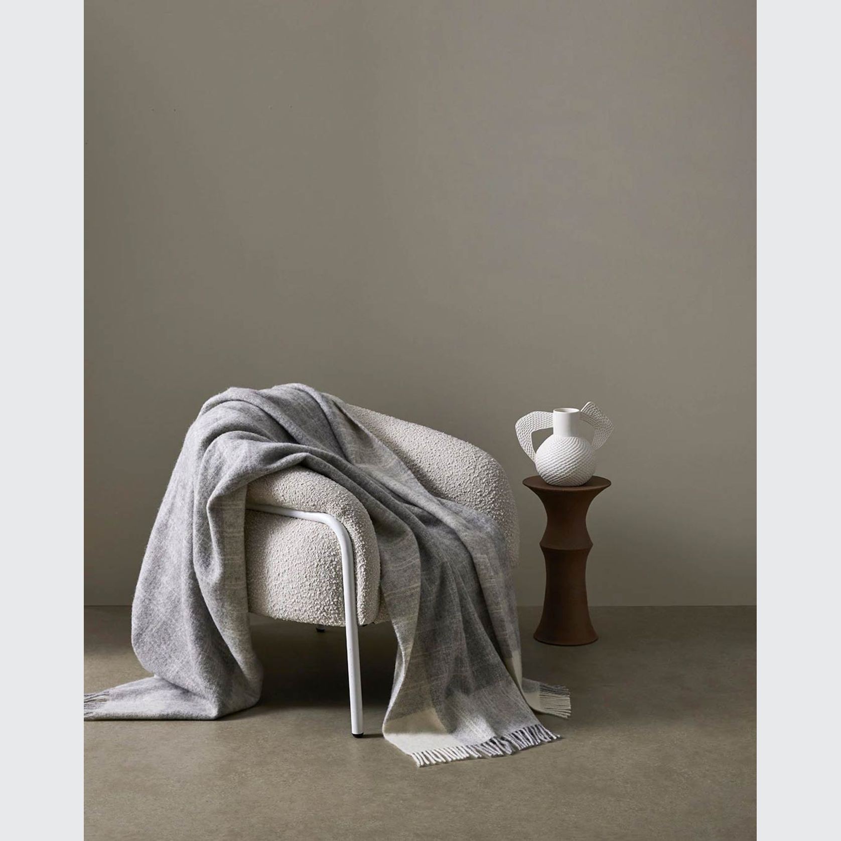 Weave Home Cromwell Throw Blanket - Ash | Large Size gallery detail image