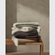 Weave Home Havelock Throw Blanket - Natural | NZ Made gallery detail image