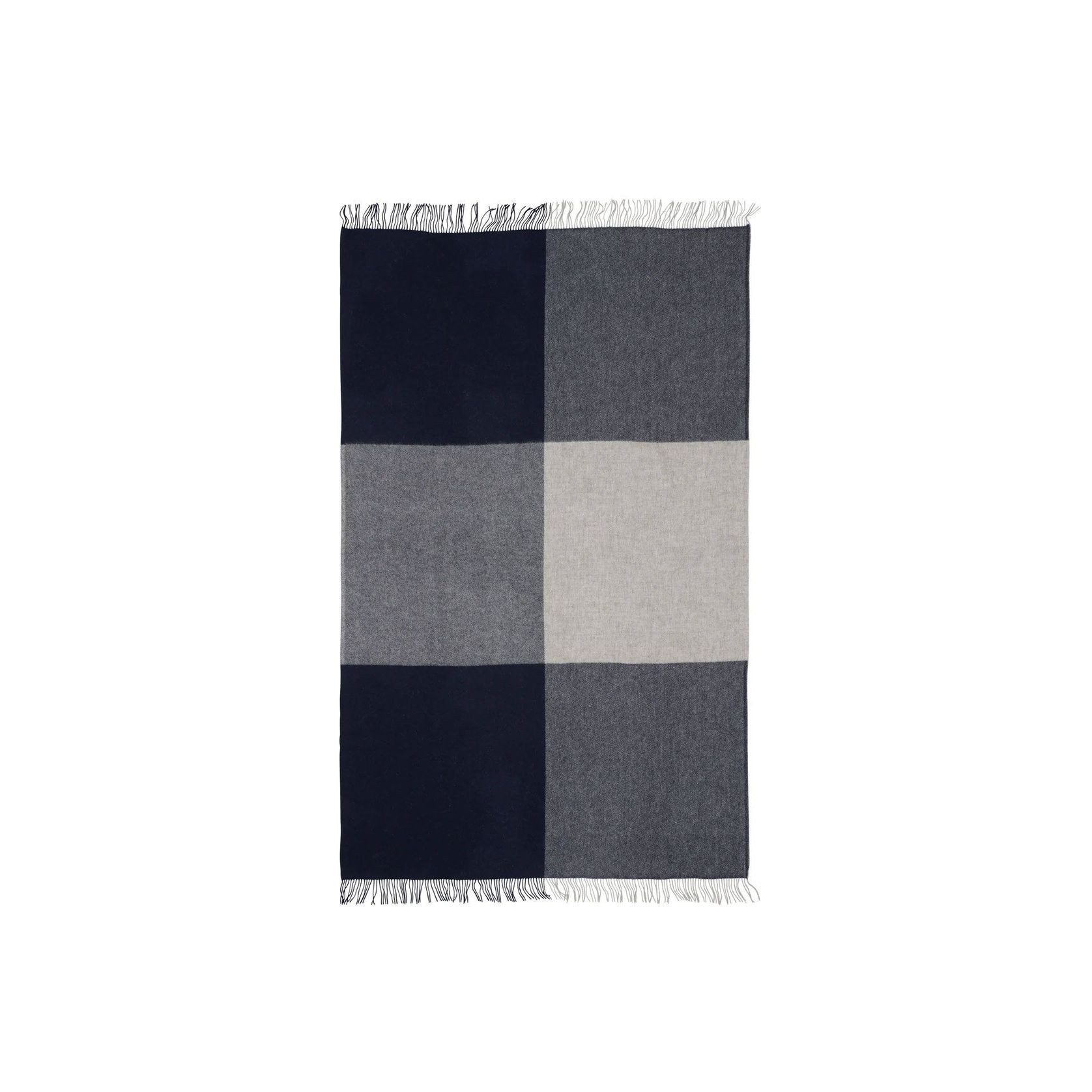 Weave Home Riverton Throw Navy | 100% Wool | Large Size gallery detail image