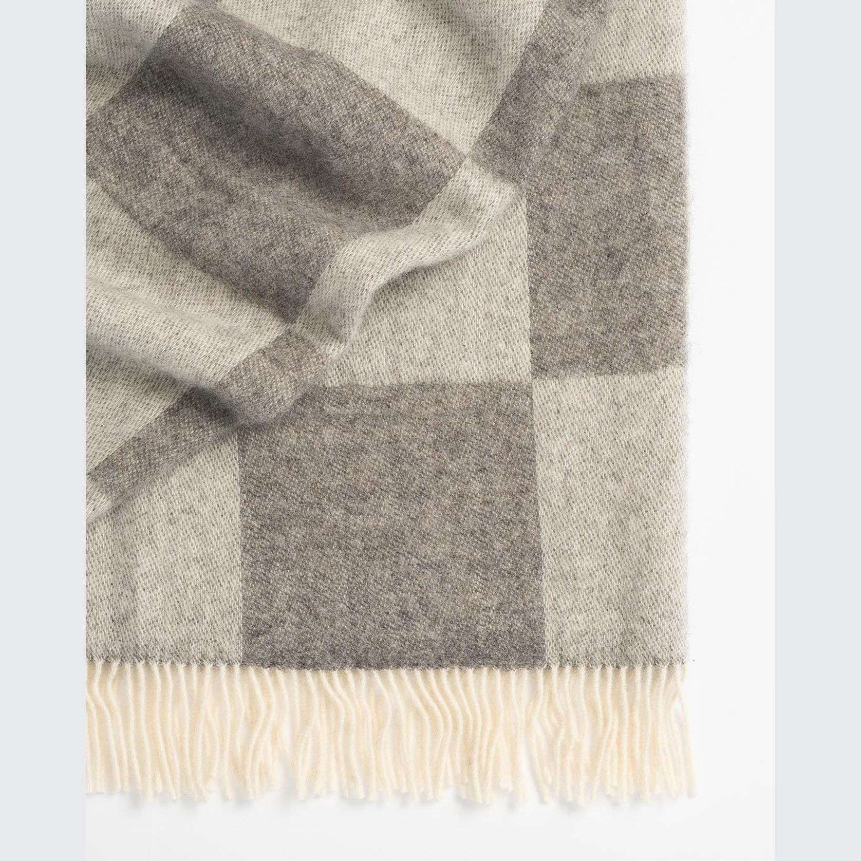 Weave Home Lake Hayes Throw Blanket - Ash | 100% Wool | Large Size gallery detail image