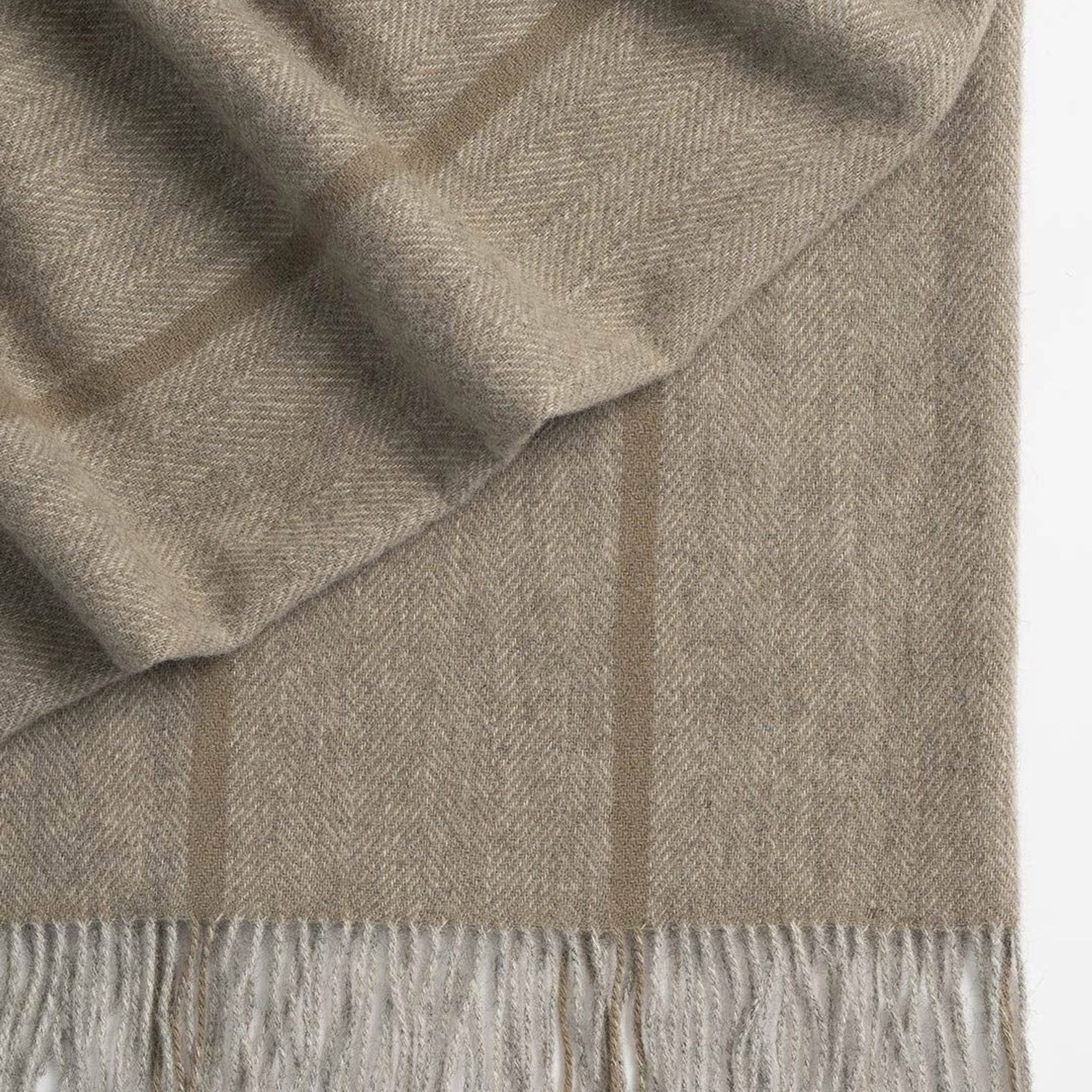 Weave Home Mosgiel Wool Throw Blanket - Moss | Large Size gallery detail image
