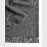 Weave Home Nevis Throw Blanket - Charcoal | NZ Lambswool gallery detail image