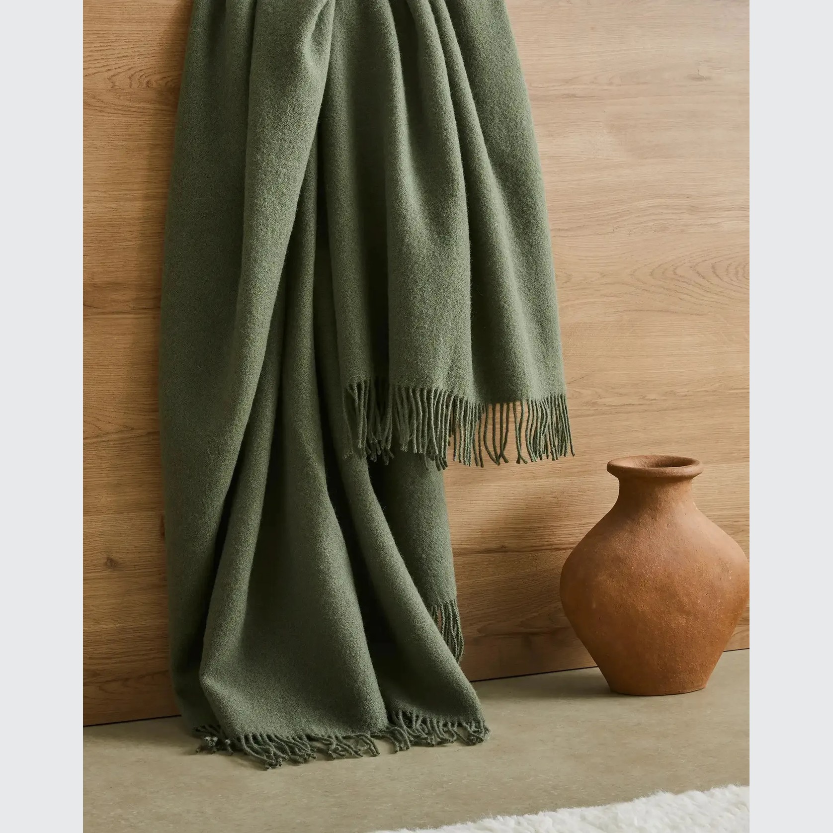 Weave Home Nevis Throw Blanket - Juniper | NZ Lambswool gallery detail image