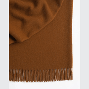 Weave Home Nevis Throw Blanket - Spice | NZ Lambswool gallery detail image