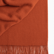 Weave Home Nevis Throw Blanket - Umber | NZ Lambswool gallery detail image