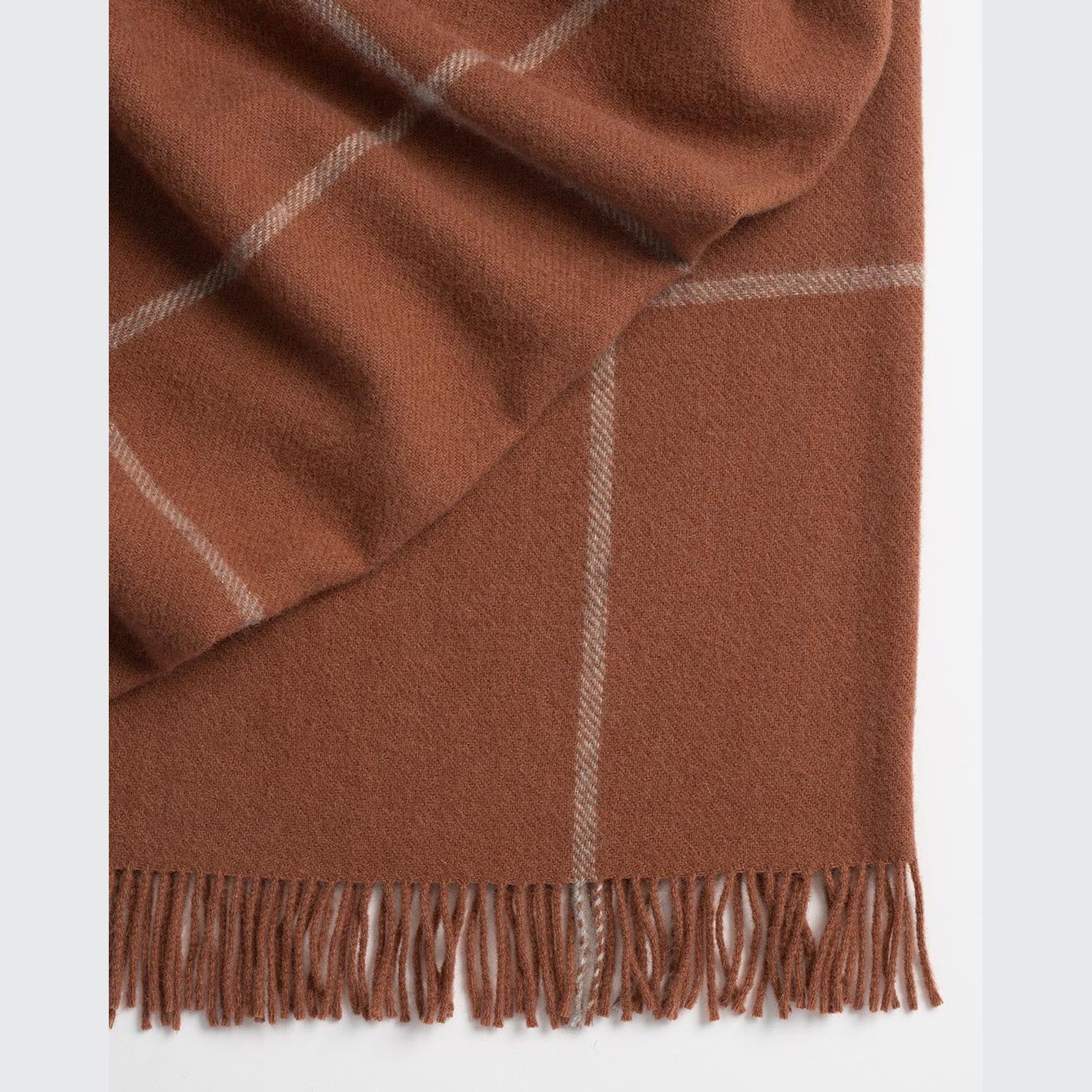 Weave Home Ranfurly Throw - Earth | 100% Wool | Large Size gallery detail image