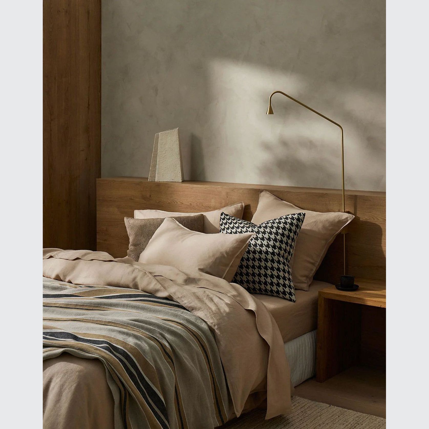 Weave Home European Linen Franco Throw - Clay gallery detail image