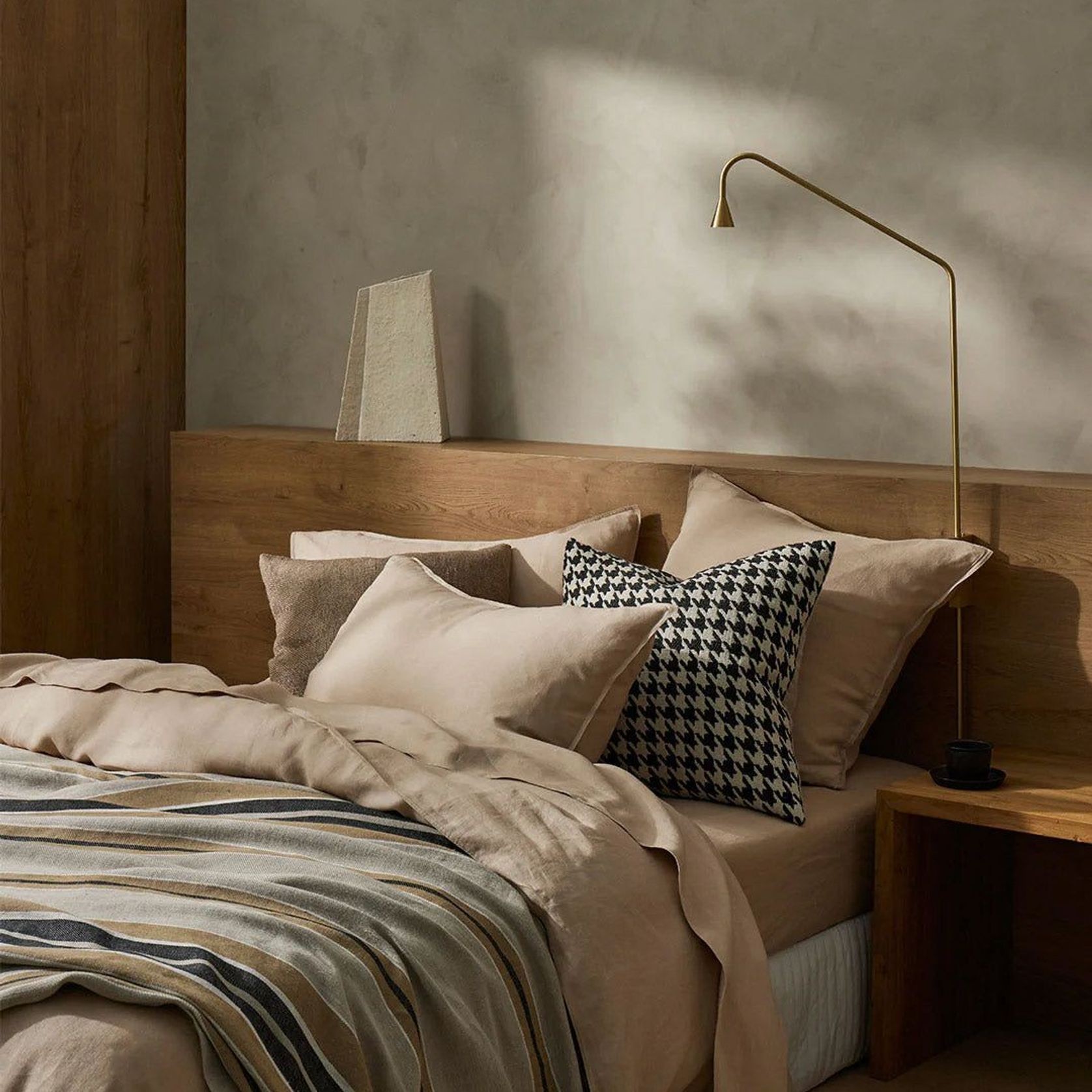 Weave Home European Linen Franco Throw - Clay gallery detail image