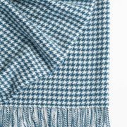 Weave Home Huxter Throw Blanket - Petrol | 100% Wool gallery detail image