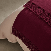 Weave Home Nevis Throw Blanket - Rhubarb | NZ Lambswool gallery detail image
