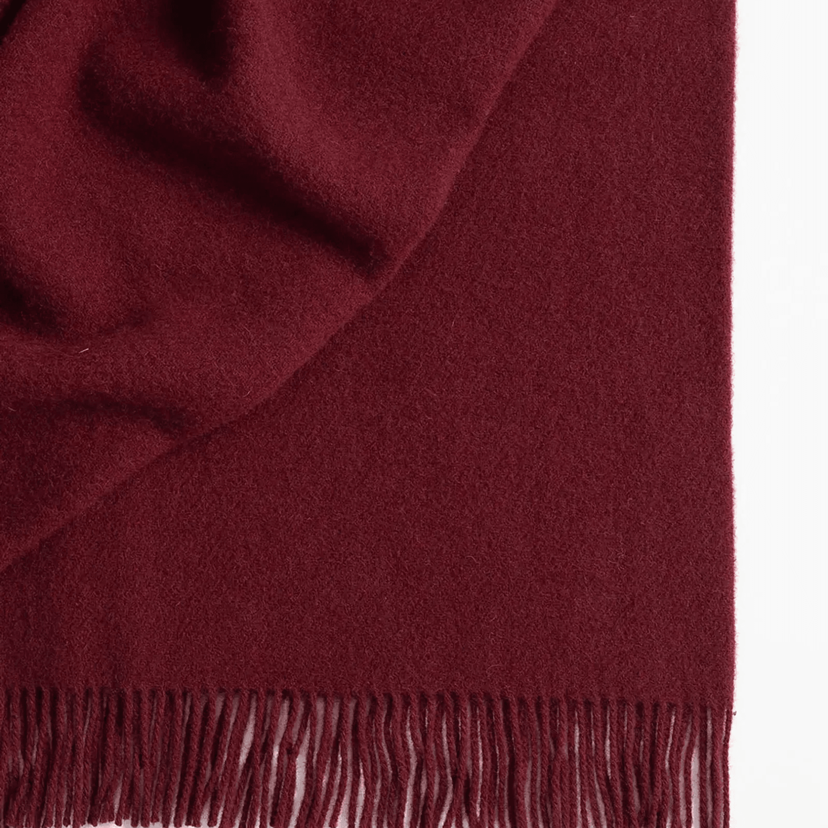 Weave Home Nevis Throw Blanket - Rhubarb | NZ Lambswool gallery detail image