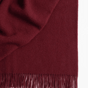 Weave Home Nevis Throw Blanket - Rhubarb | NZ Lambswool gallery detail image