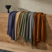 Weave Home Nevis Throw Blanket - Spice | NZ Lambswool gallery detail image
