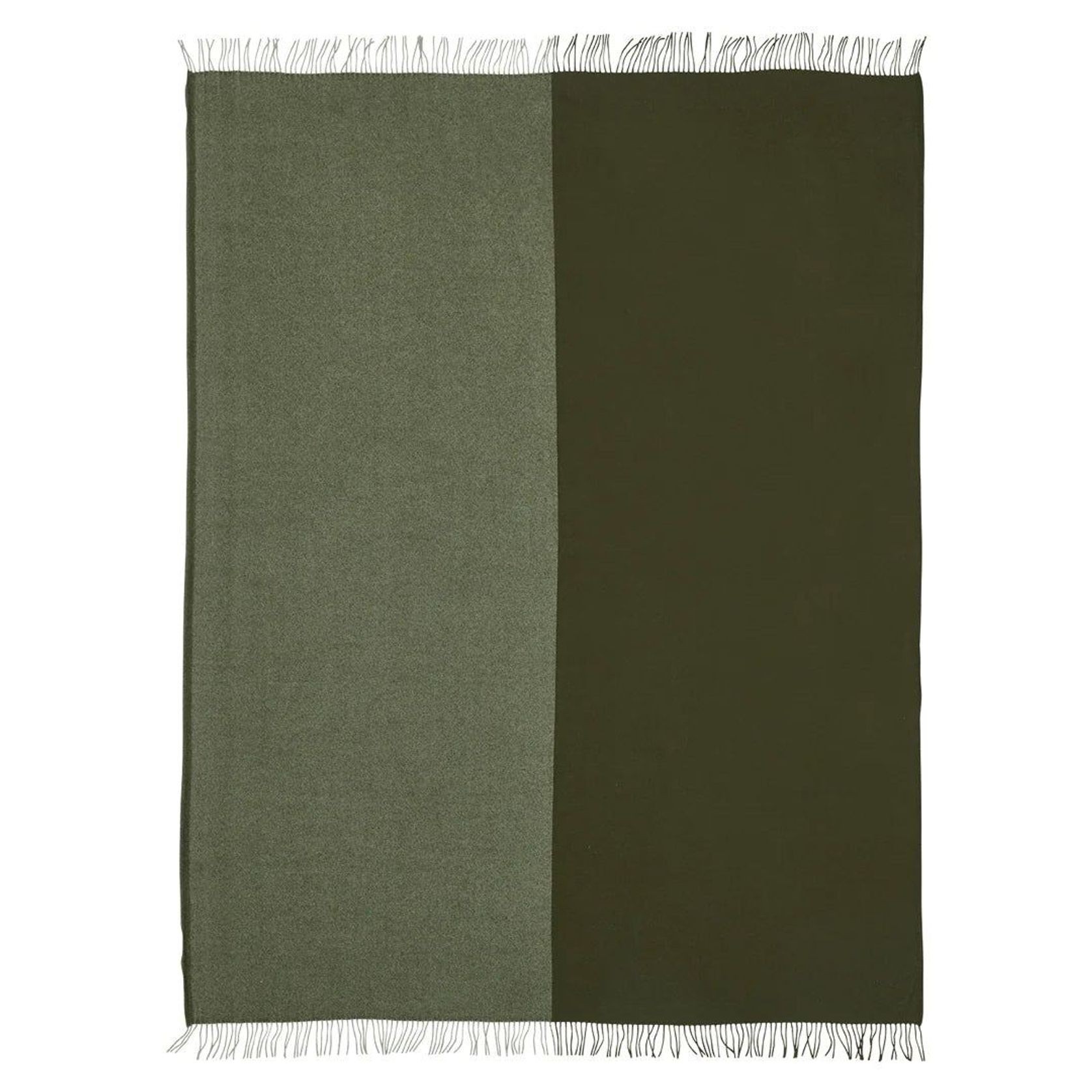 Weave Home Fiord Throw Blanket - Kelp | 100% Premium Wool gallery detail image