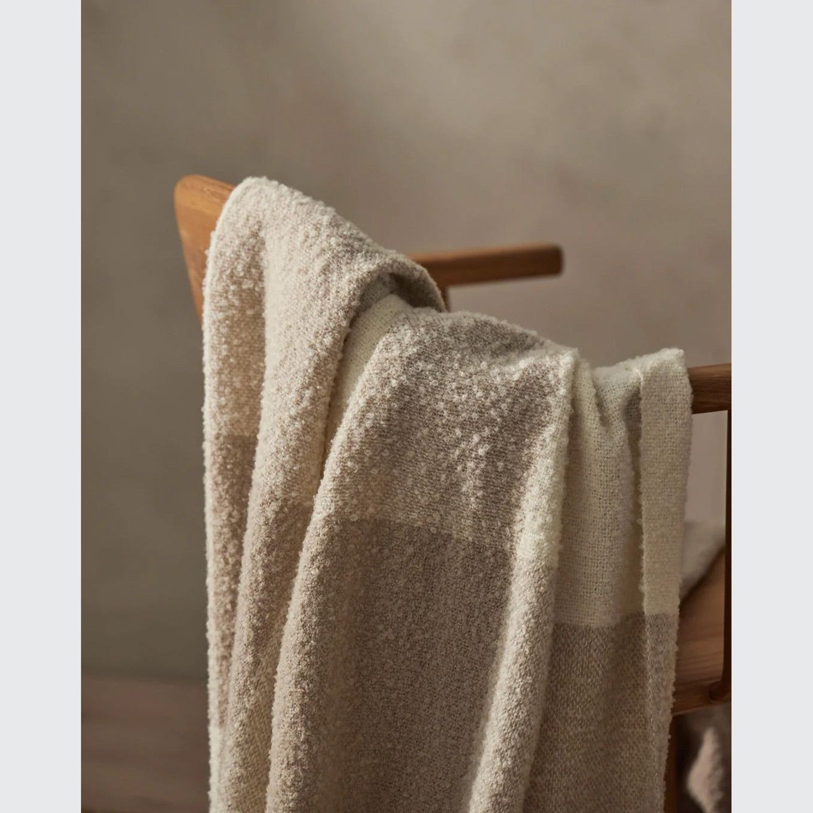 Weave Home Havelock Throw Blanket - Natural | NZ Made gallery detail image