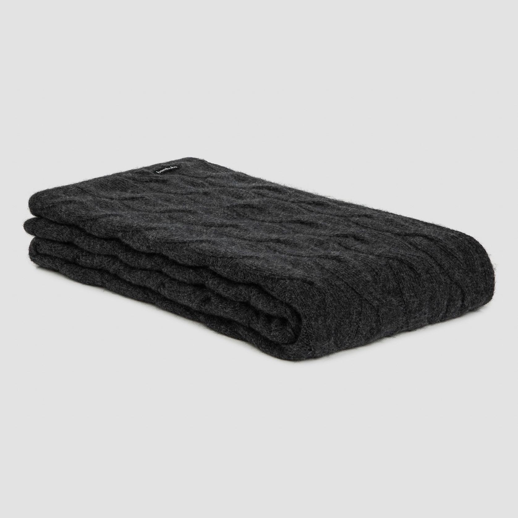Chunky Cable Angora & Merino Wool Throws gallery detail image