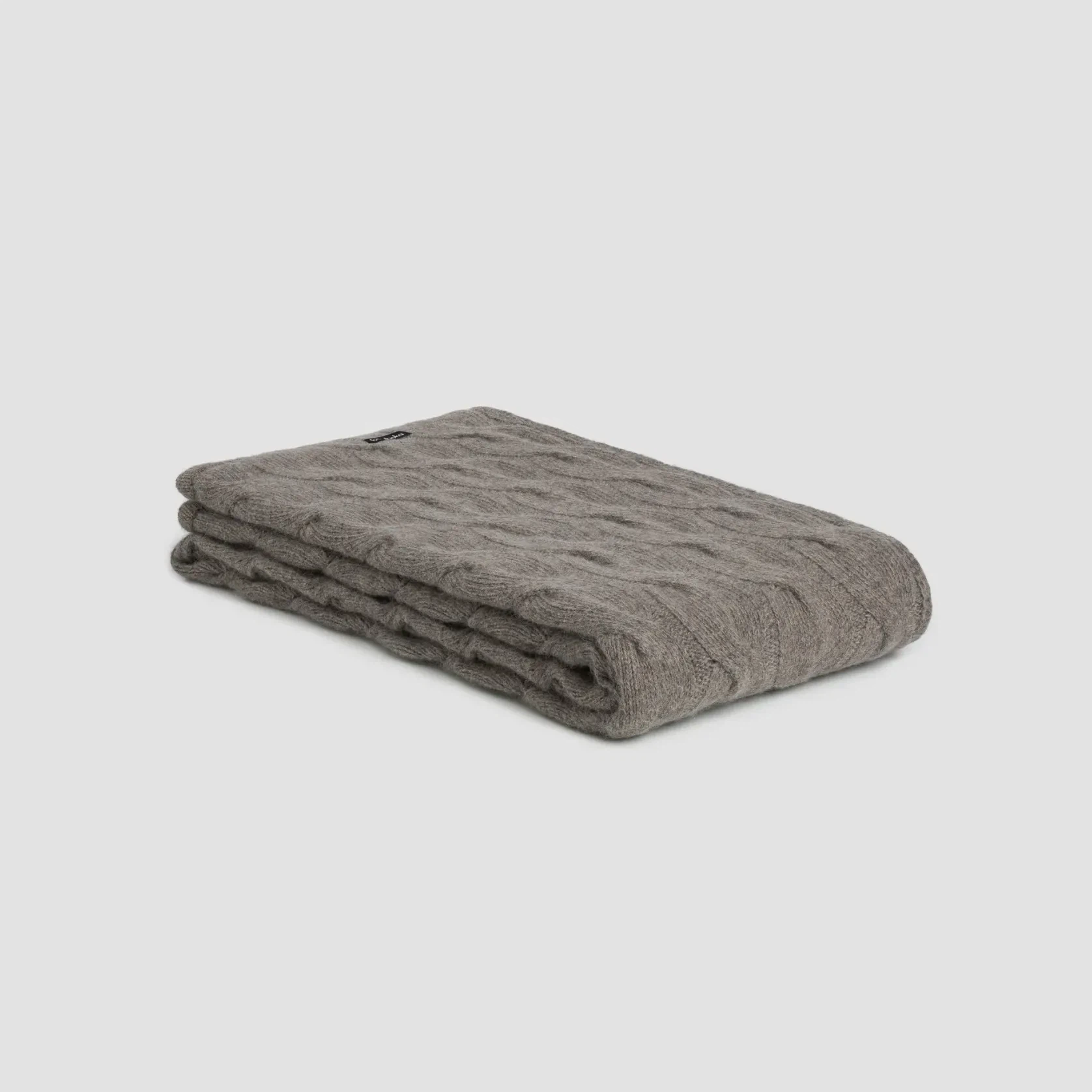 Chunky Cable Angora & Merino Wool Throws gallery detail image