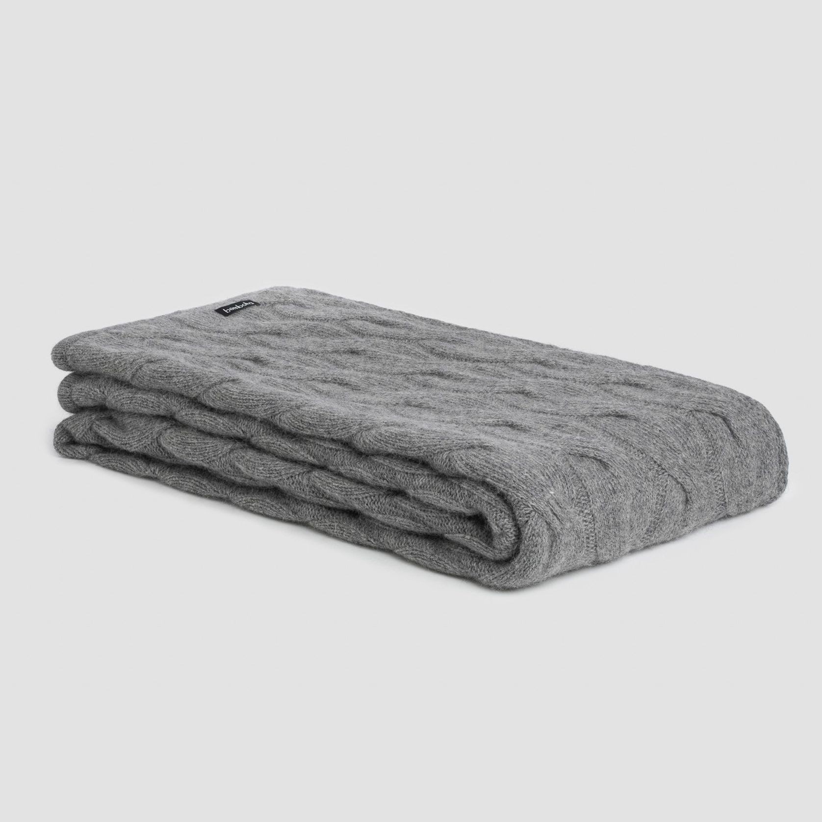 Chunky Cable Angora & Merino Wool Throws gallery detail image