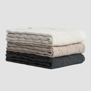 Chunky Cable Angora & Merino Wool Throws gallery detail image