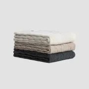 Chunky Cable Angora & Merino Wool Throws gallery detail image