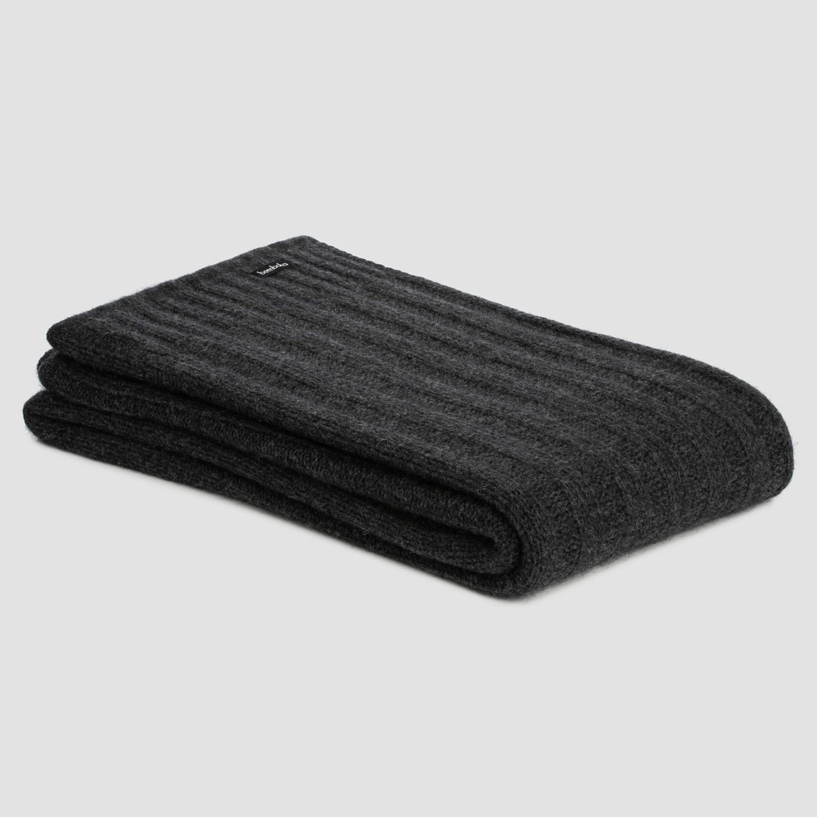 Chunky Rib Angora & Merino Wool Throws gallery detail image