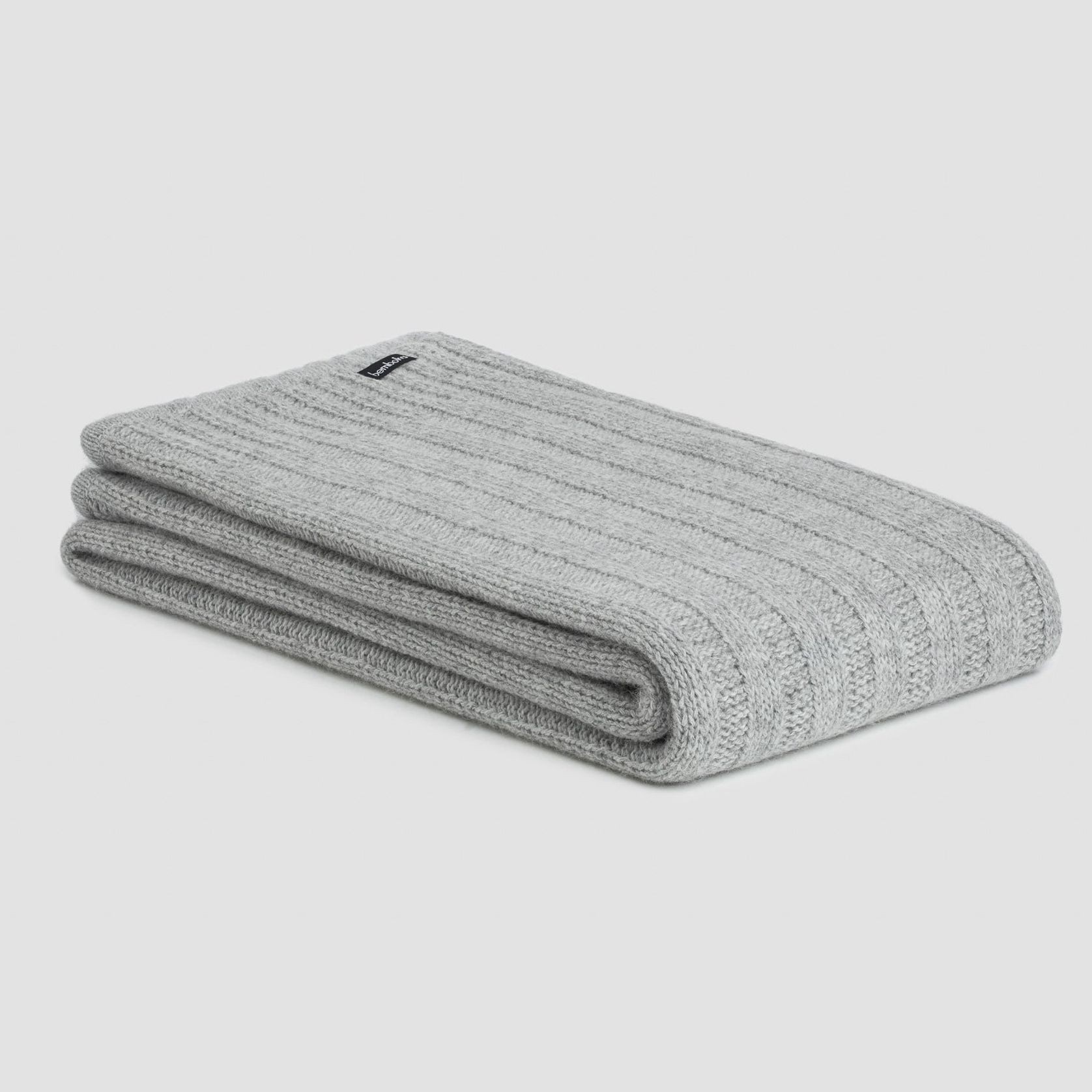 Chunky Rib Angora & Merino Wool Throws gallery detail image