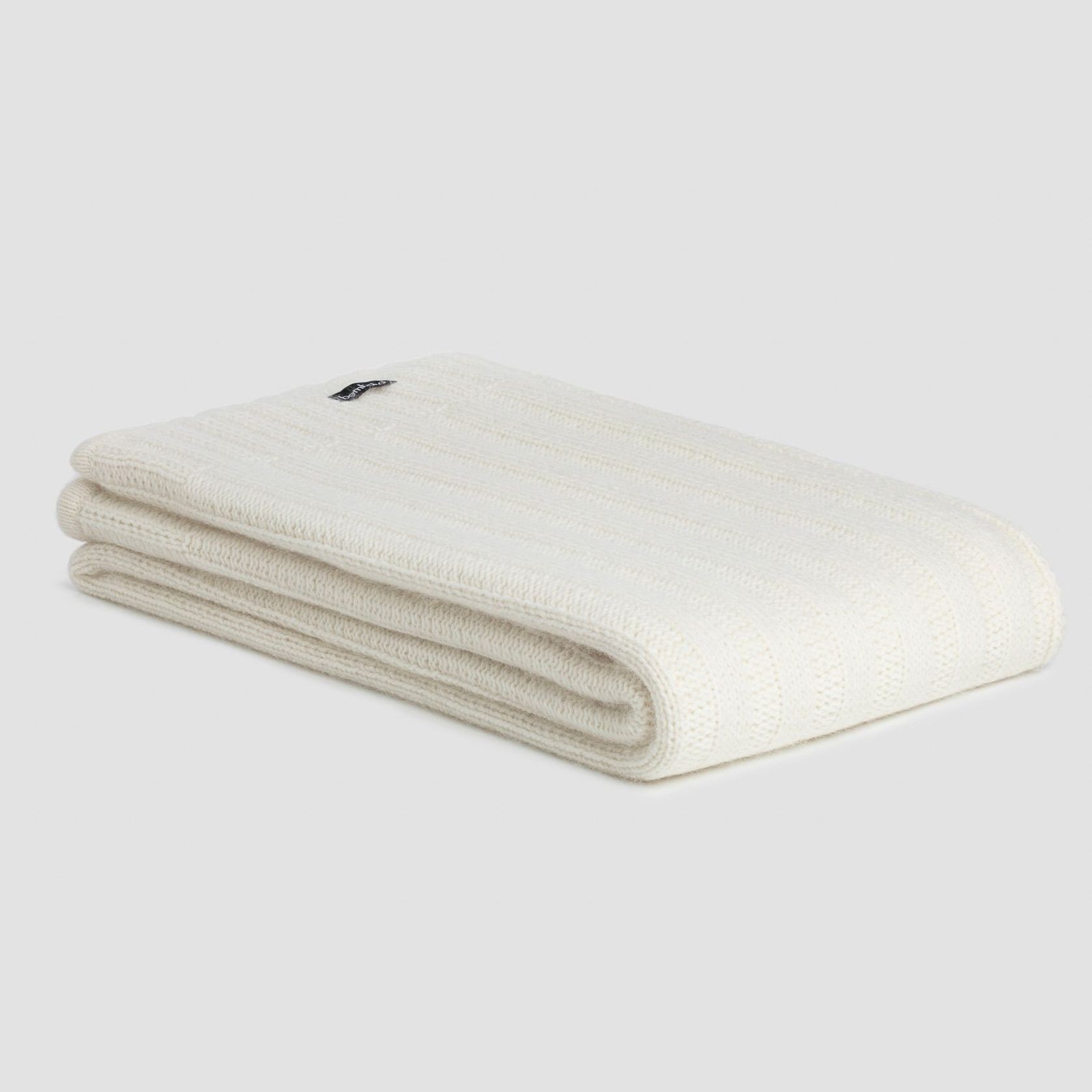 Chunky Rib Angora & Merino Wool Throws gallery detail image