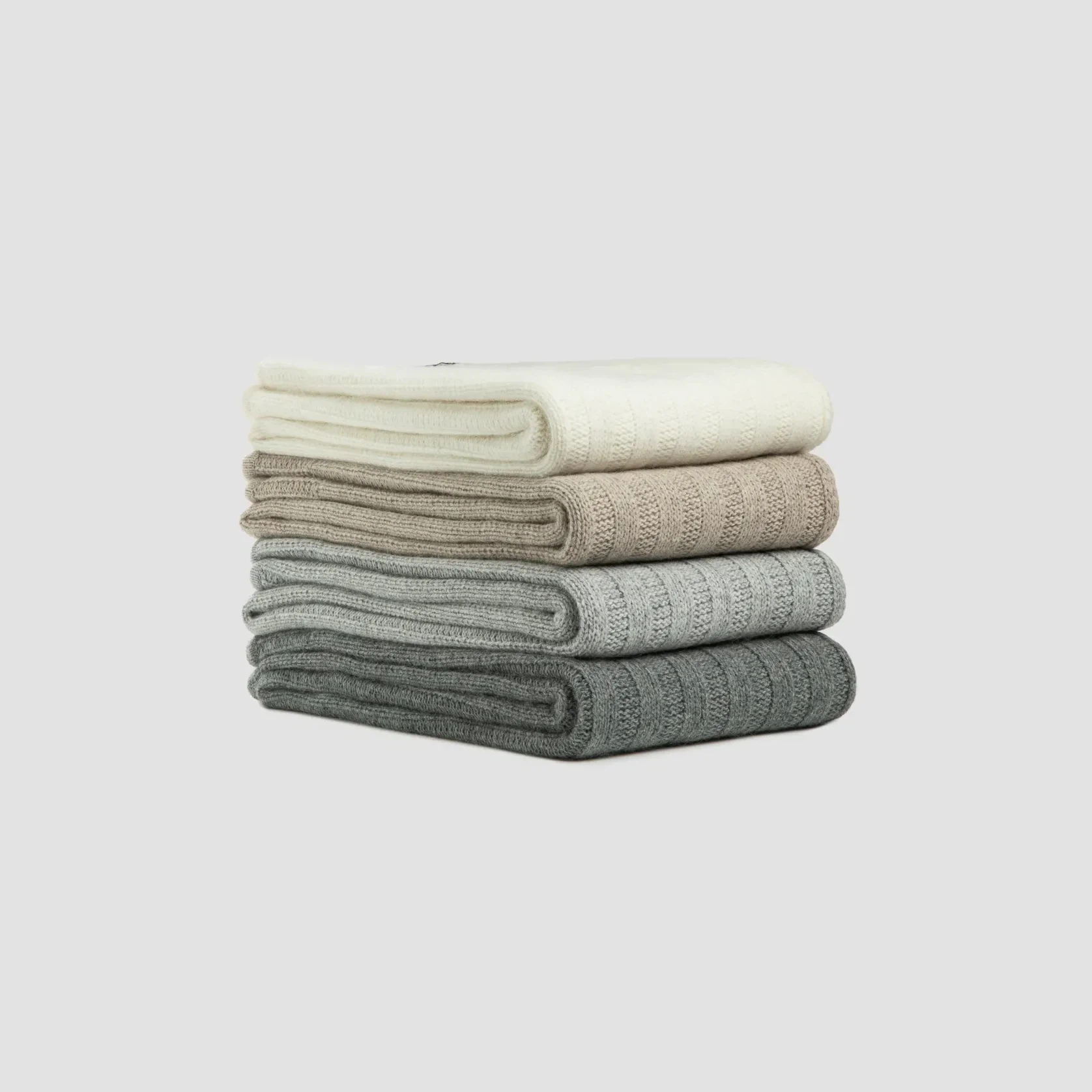 Chunky Rib Angora & Merino Wool Throws gallery detail image