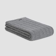 Chunky Rib Angora & Merino Wool Throws gallery detail image