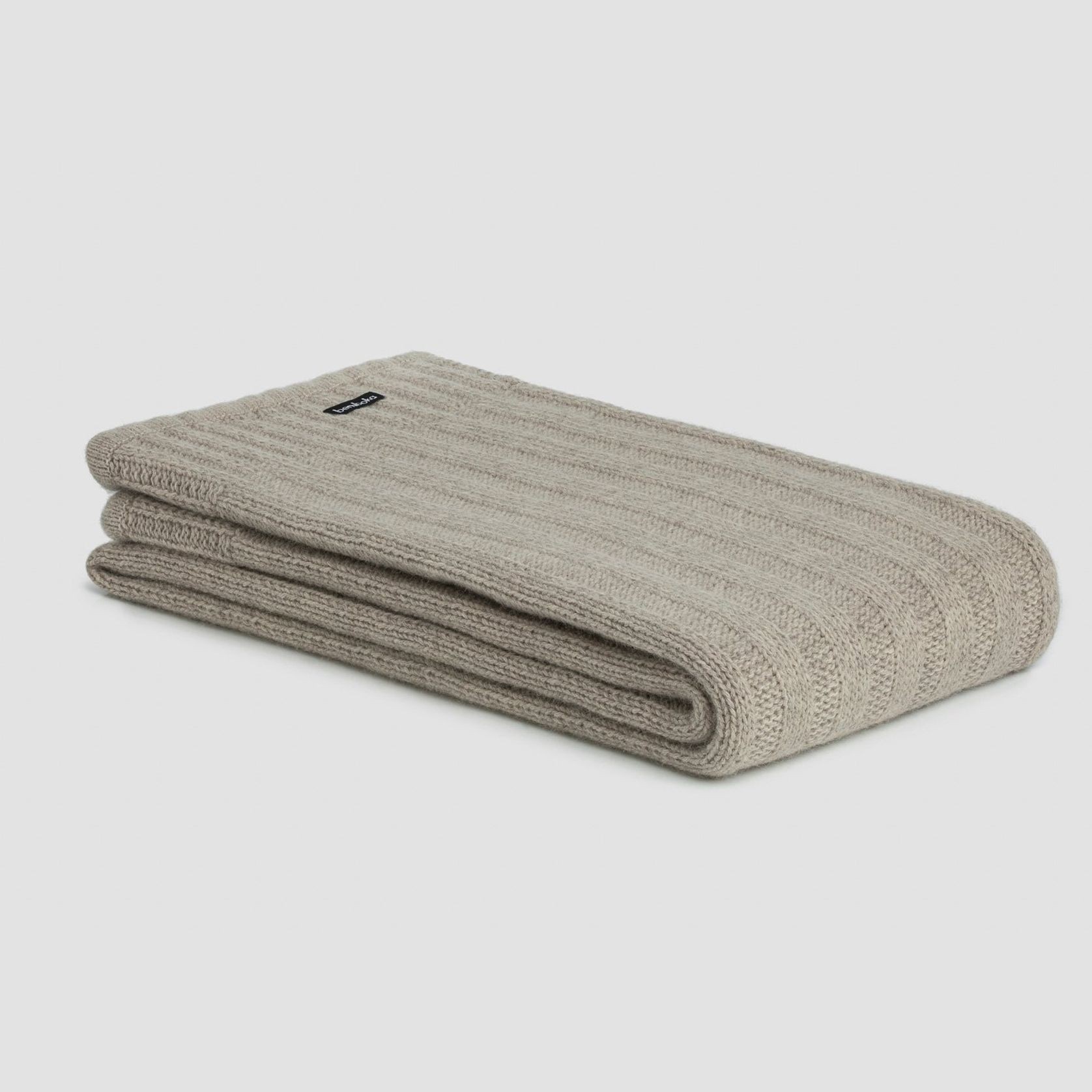 Chunky Rib Angora & Merino Wool Throws gallery detail image
