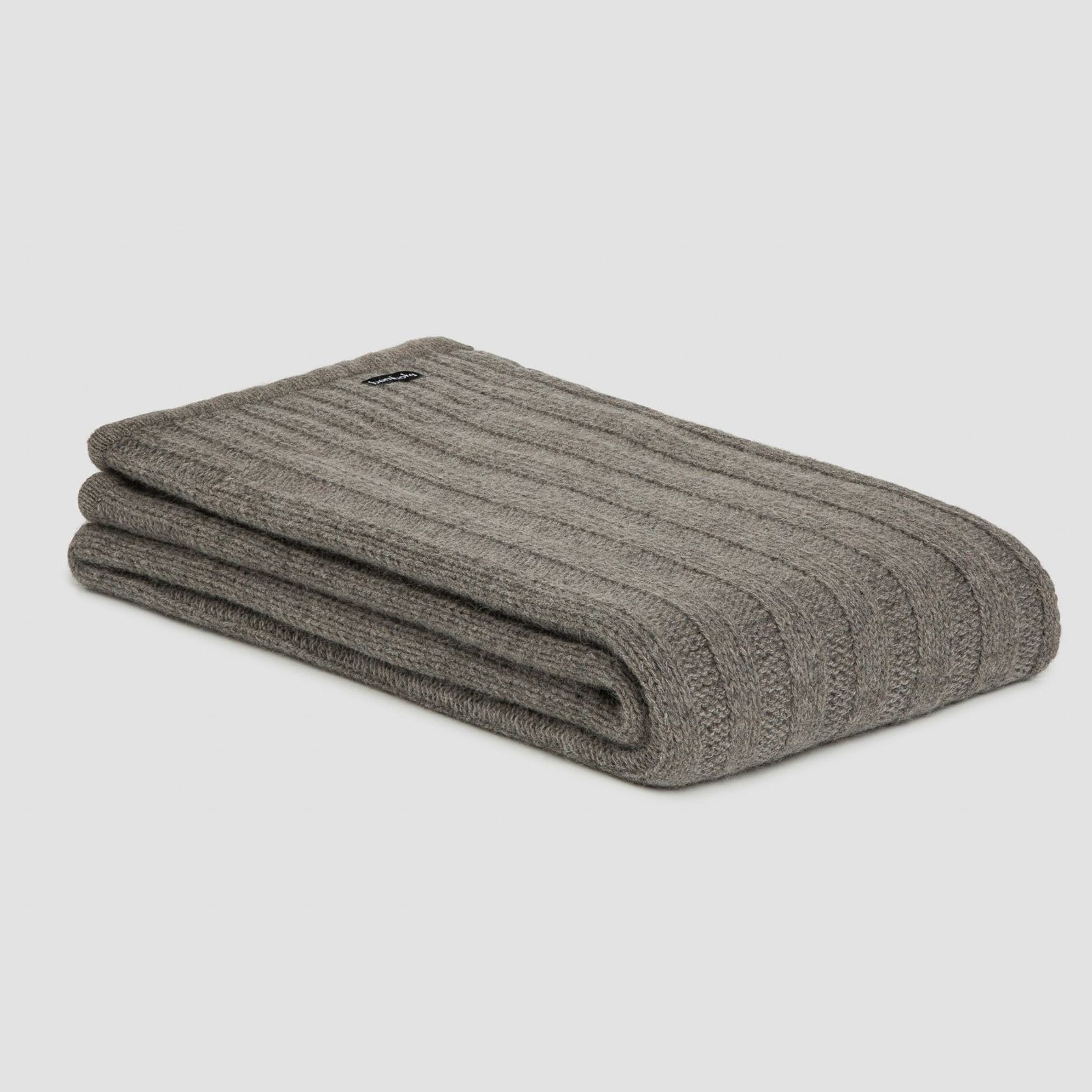 Chunky Rib Angora & Merino Wool Throws gallery detail image