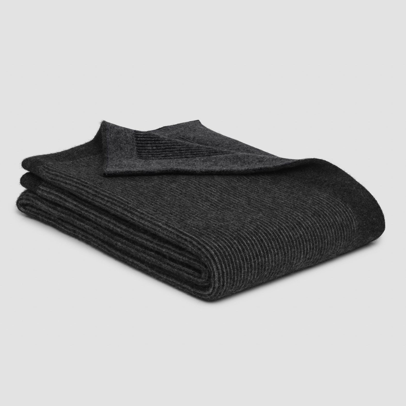 Reversible Rib Angora & Merino Wool Throws gallery detail image