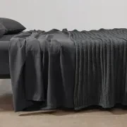 Chunky Rib Angora & Merino Wool Throws gallery detail image